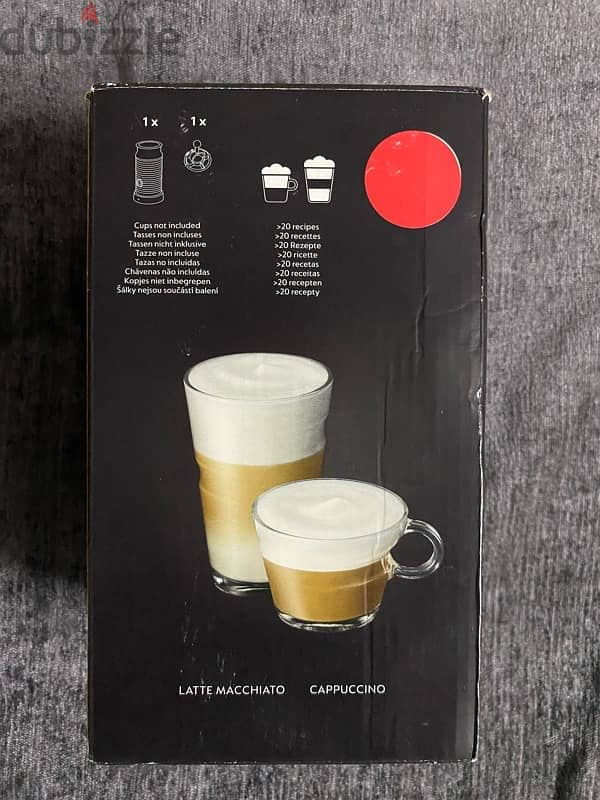 Nespresso  A E R O C C I N O  3 red milk frother 1