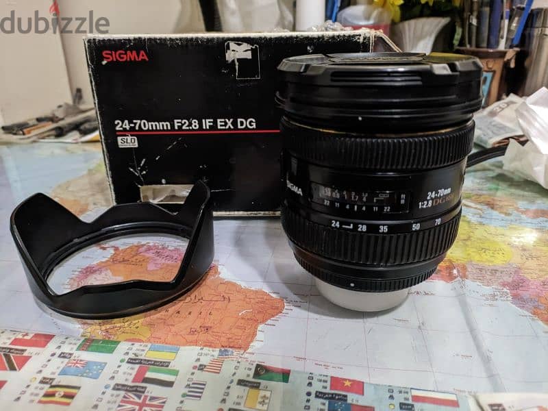 Sigma Nikon 24-70mm f2.8 if EX DG HSM سيجما نيكون ٢٤-٧٠ فول فريم 0