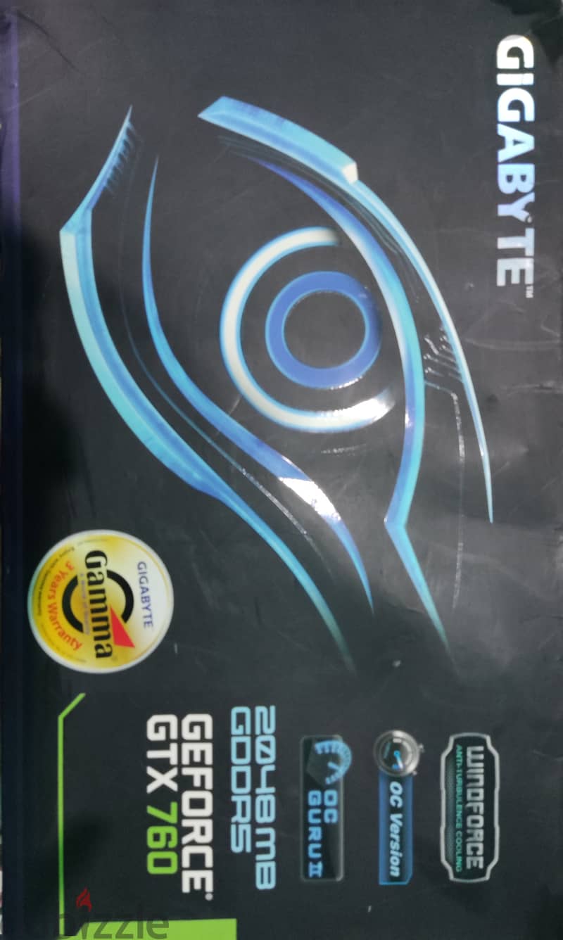 (استعمال شخصي) Gigabyte Geforce GTX  760.2GB  DDR5 0