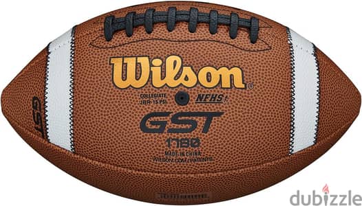 Wilson Unisex's GST Composite XB Youth Football, Brown, Kids Size