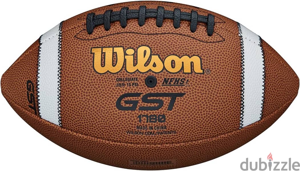 Wilson Unisex's GST Composite XB Youth Football, Brown, Kids Size 0