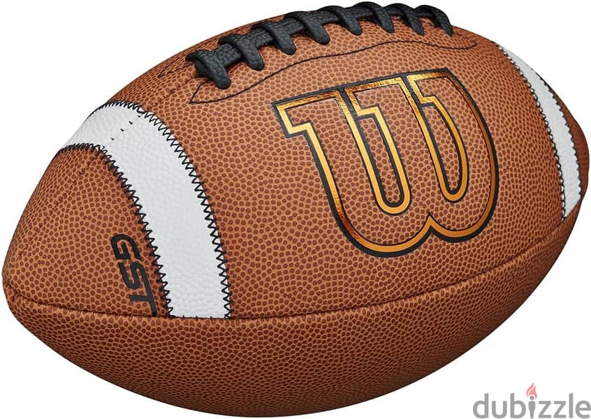 Wilson Unisex's GST Composite XB Youth Football, Brown, Kids Size 1