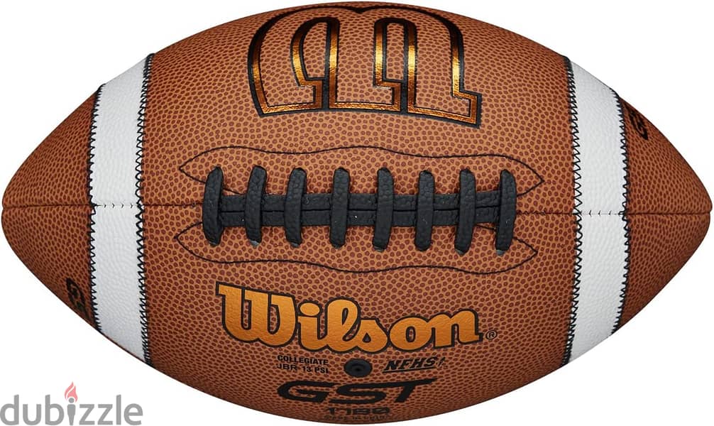 Wilson Unisex's GST Composite XB Youth Football, Brown, Kids Size 2