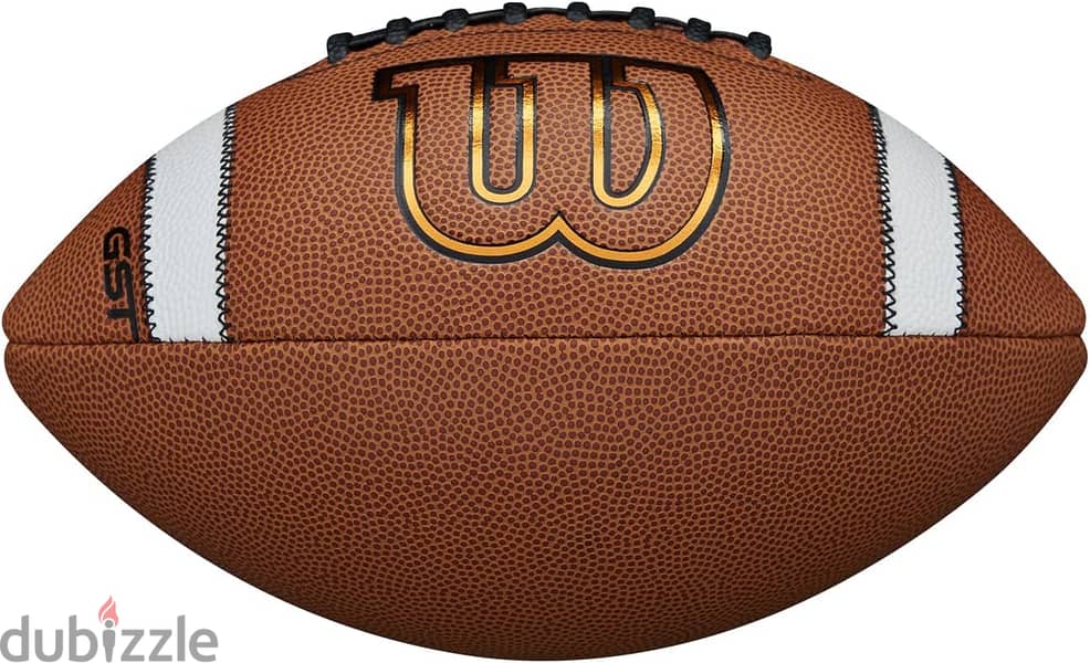 Wilson Unisex's GST Composite XB Youth Football, Brown, Kids Size 4