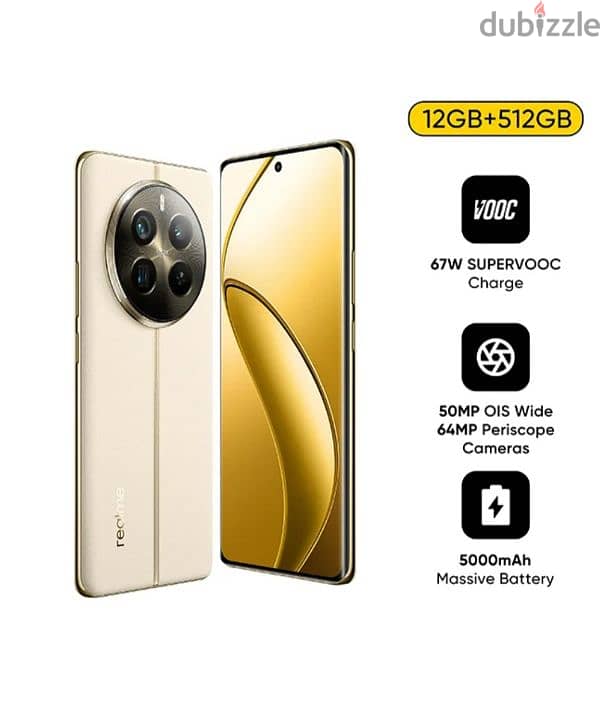 Realme 12 Pro plus  (512GB), 12GB RAM,5G Beige 0