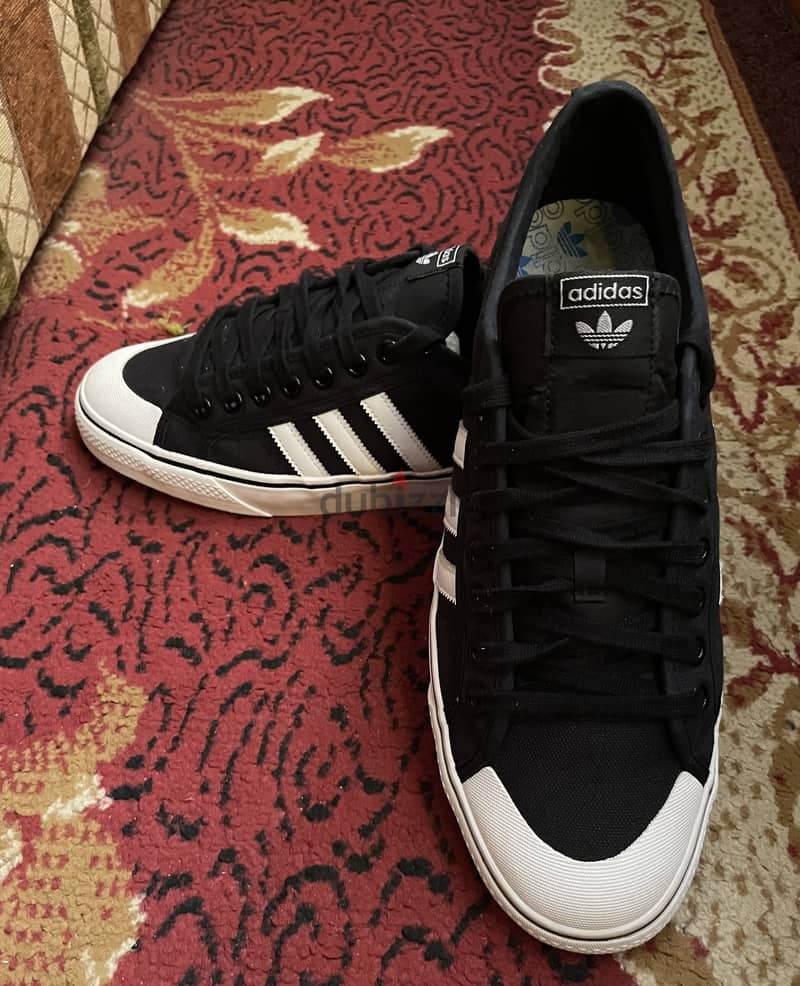 Adidas originals black sneakers used 3 times only size 48 6