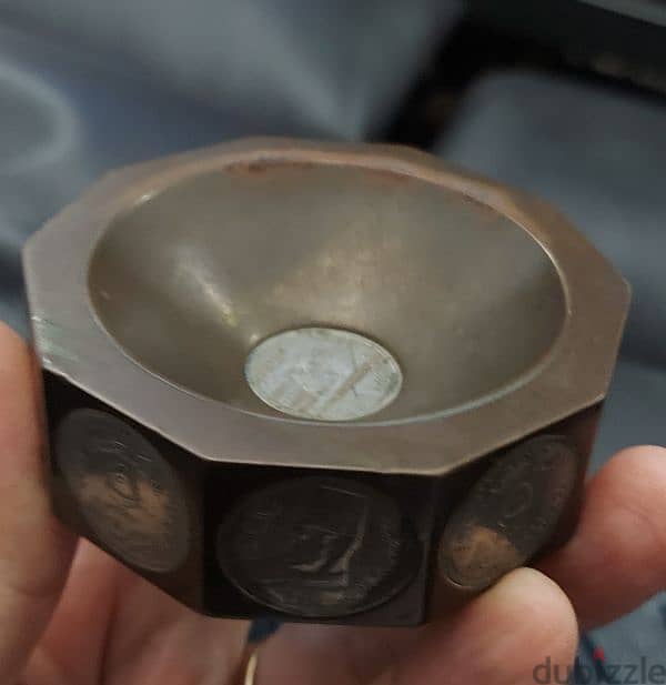 king Farouk coins ash tray 0