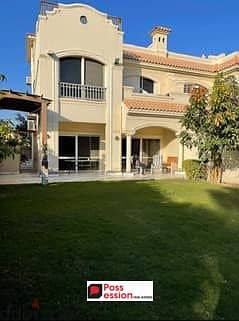 Twin house villa ready to move  for sale in Patio Prime Compound, El Shorouk, La Vista, fully private, in installments, 3 floors, minutes from Madinat 0