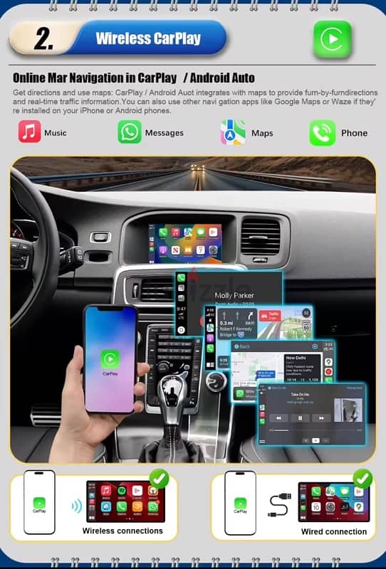 CarPlay volvo s60 S80 XC60 V40(2015-19) 1