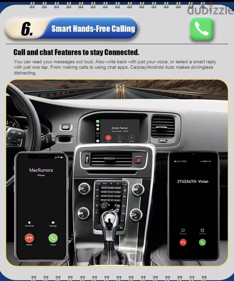 CarPlay volvo s60 S80 XC60 V40(2015-19) 5