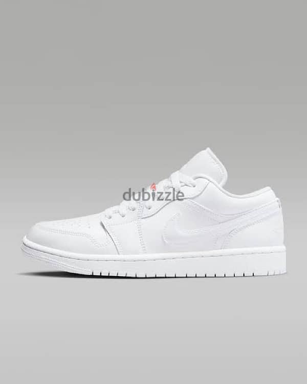 nike airjordan 1 low all white size 47.5 0