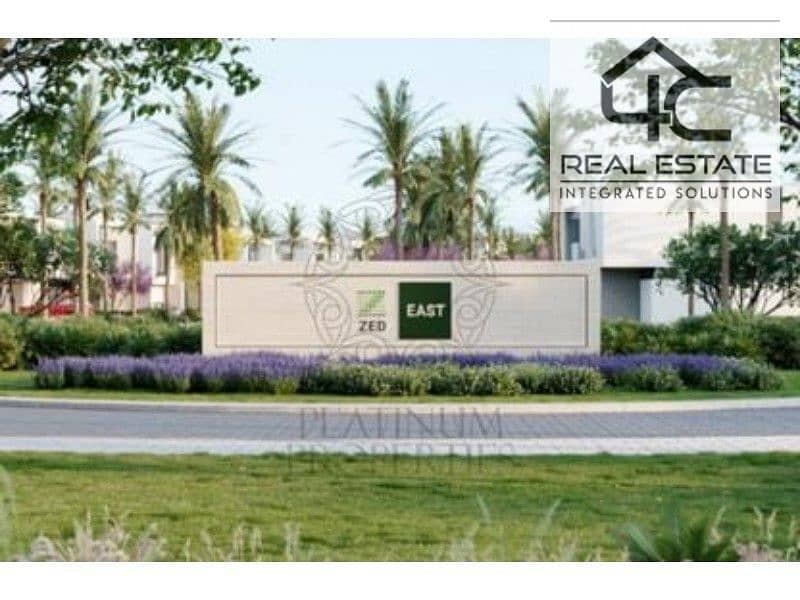 Apartment for sale on green spaces bua ​​177 m  fully finished with ac/s with down payment and installments in Zed East Compound delivery 2027 0