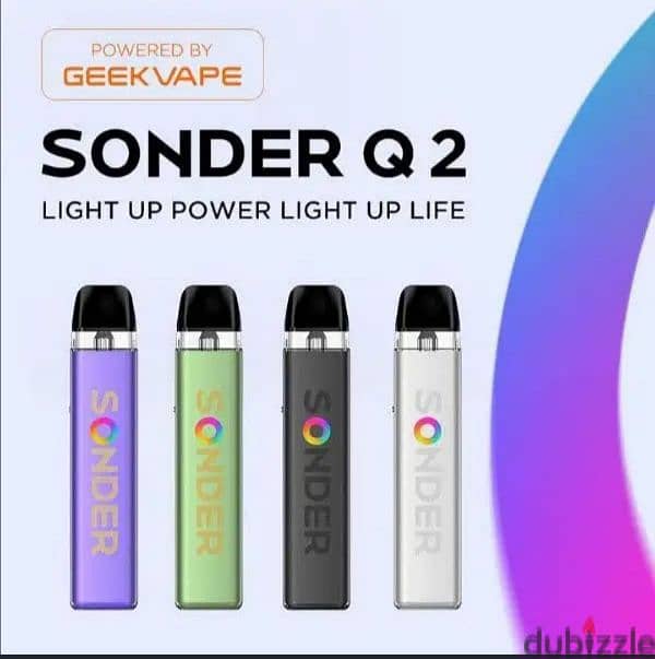 جيك فيب سوندرGeekvape Sonder Q 2 Pod System Kitبود جديد متبرشم2كيو 0