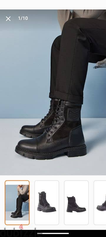 بوت اسود black boots