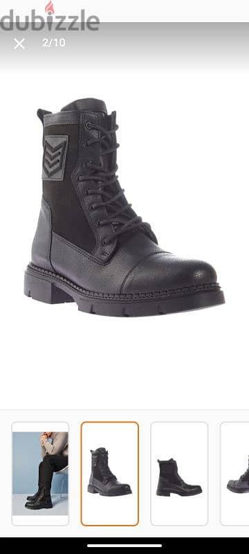 بوت اسود black boots 1