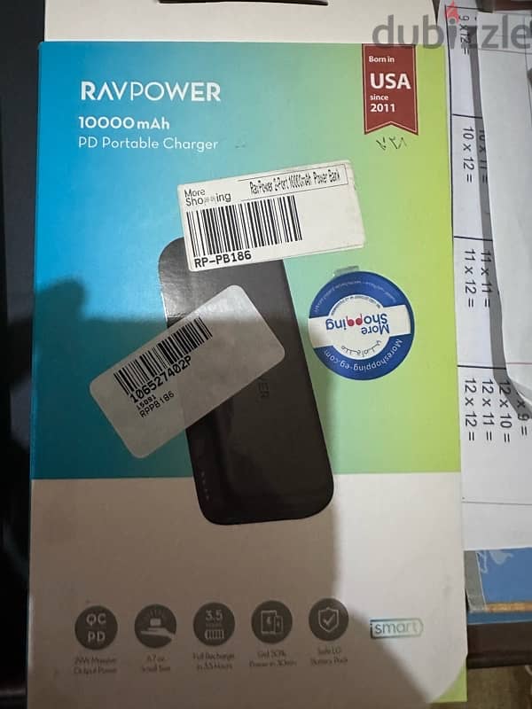 Ravpower 10,000 mah PD Power Bank 5