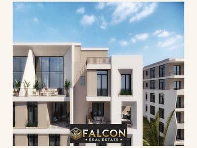 A 3-room apartment for sale with a down payment of 1.6 million in front of Cairo International Airport in Taj City Compound