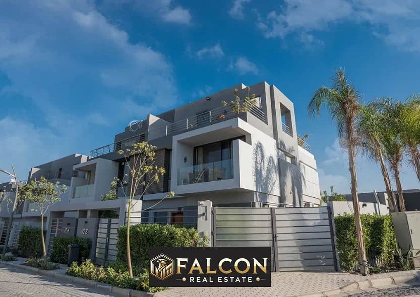 Villa 213m immediate delivery in Sheikh Zayed next to Al Ahly Club in La Vista Patio Al Zahraa Compound 0