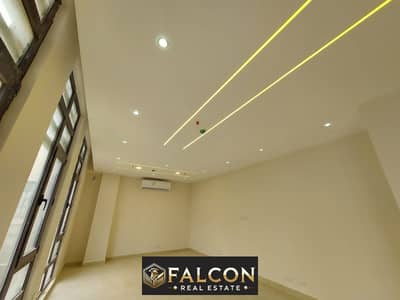 72m fully finished office in New Cairo, directly on Ain Sokhna Road, District 5, New Cairo