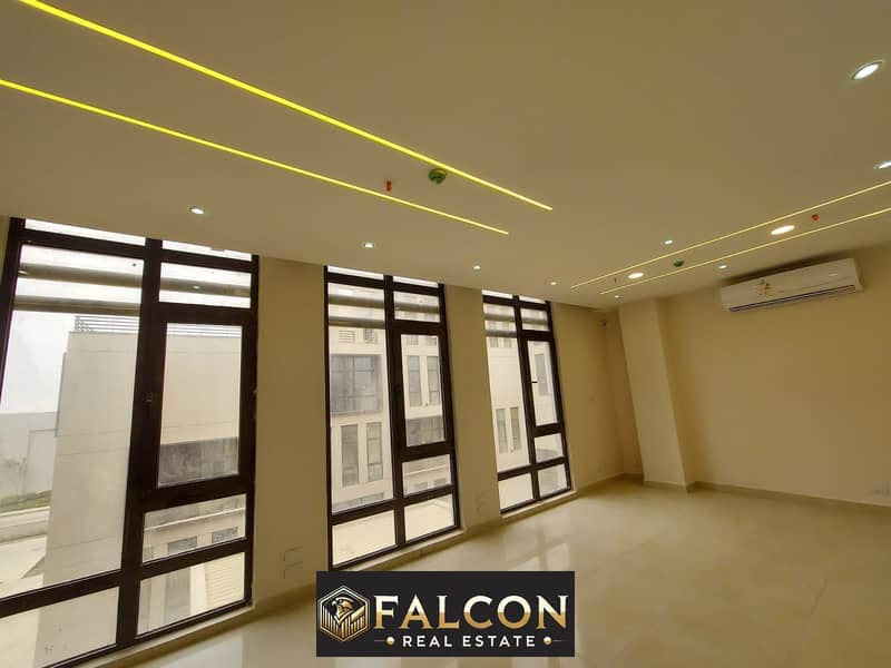 80m fully finished office in New Cairo, directly on Ain Sokhna Road, District 5 New Cairo 0