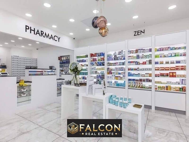 For sale, a pharmacy in a distinguished location in Nasr City, on the facade on the main Al-Nahda Street, immediate delivery 0