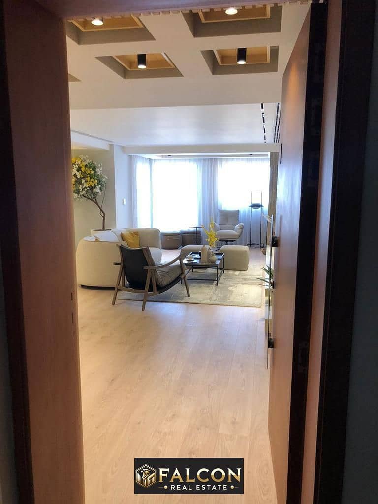 For sale, an apartment with a garden, immediate delivery from Mountain View in New Cairo, in the Fifth Settlement, in the I CITY NEW CARIO compound 0