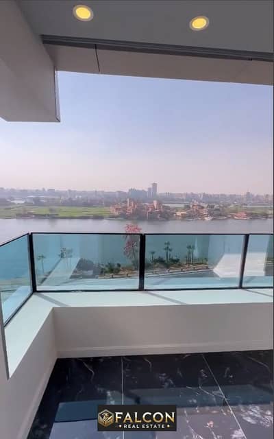 46 meter hotel studio for sale in Reef du Nile Tower in Maadi, direct view of the Nile, in interest-free installments