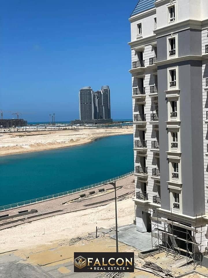 Key ready apartment for sale in New Alamein! 95 meters, fully finished + immediate receipt, with a panoramic view directly on the sea 0