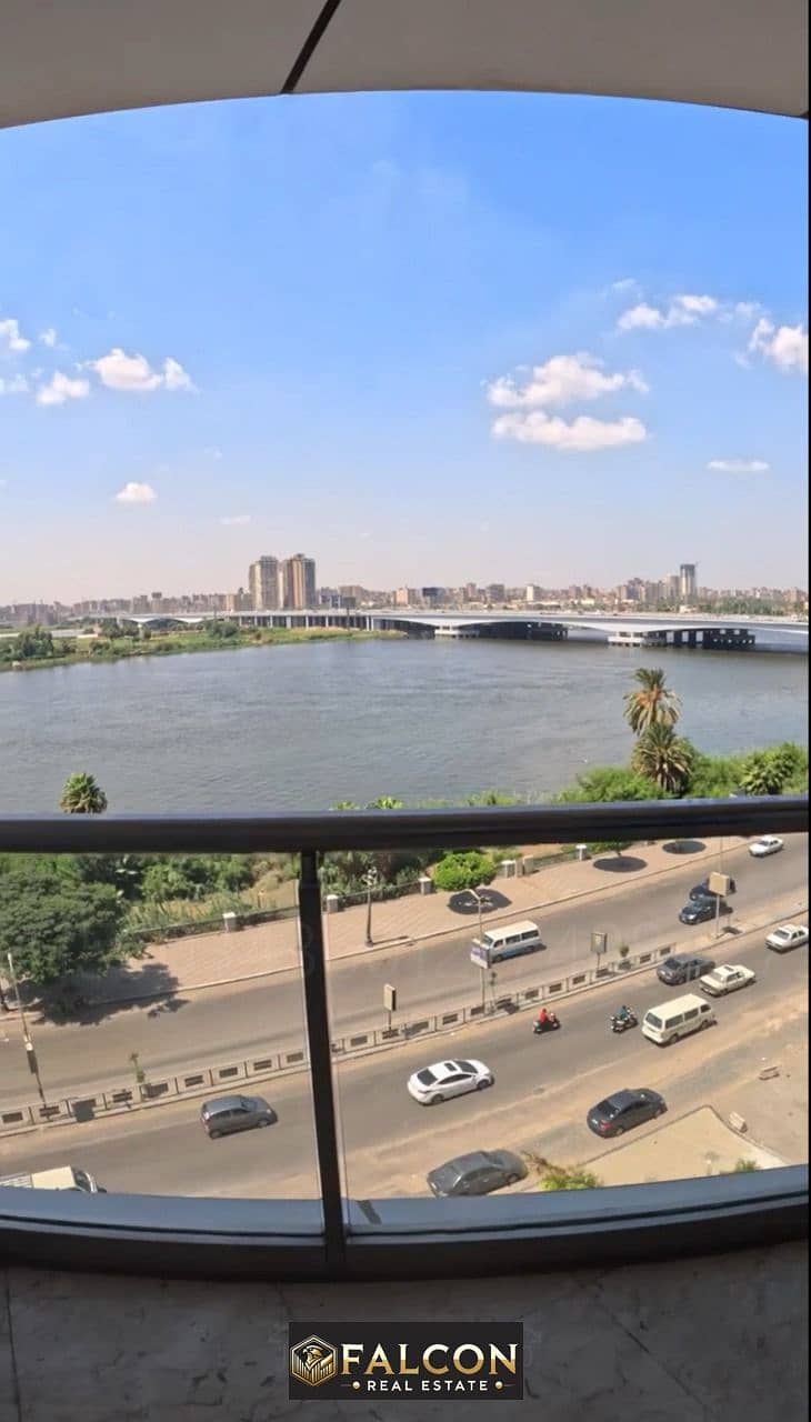 Ready To Move First Row Apartment With Full Nile View Fully Finished And furnished For Sale With Installments On Maadi Corniche 0