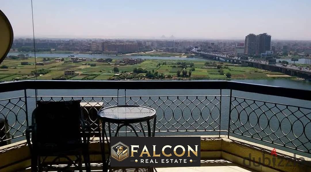 By Hilton  ready move hotel apartment with directly view on the Nile fully finished with air conditioners for sale with 4 years installments 0