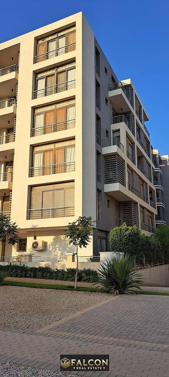 A distinctive apartment with a 50% discount in the best location in Taj City, in front of the airport, next to Gardenia and minutes from Rehab, in ins 0