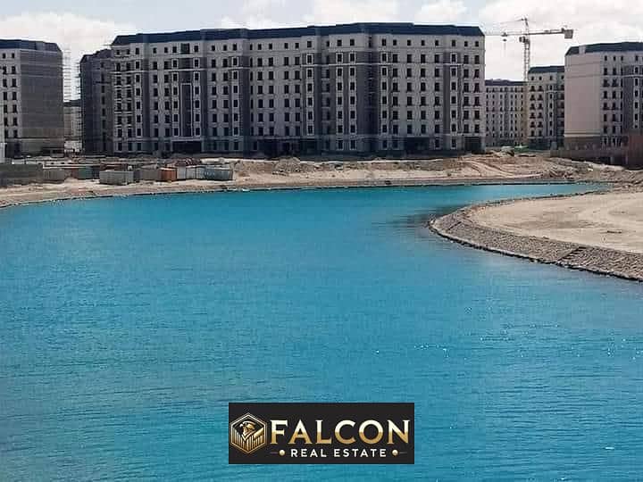 Apartment for sale in the Latin Quarter, immediate delivery, fully finished, in the Latin Quarter, directly on El Alamein Lake and the towers, in inst 0