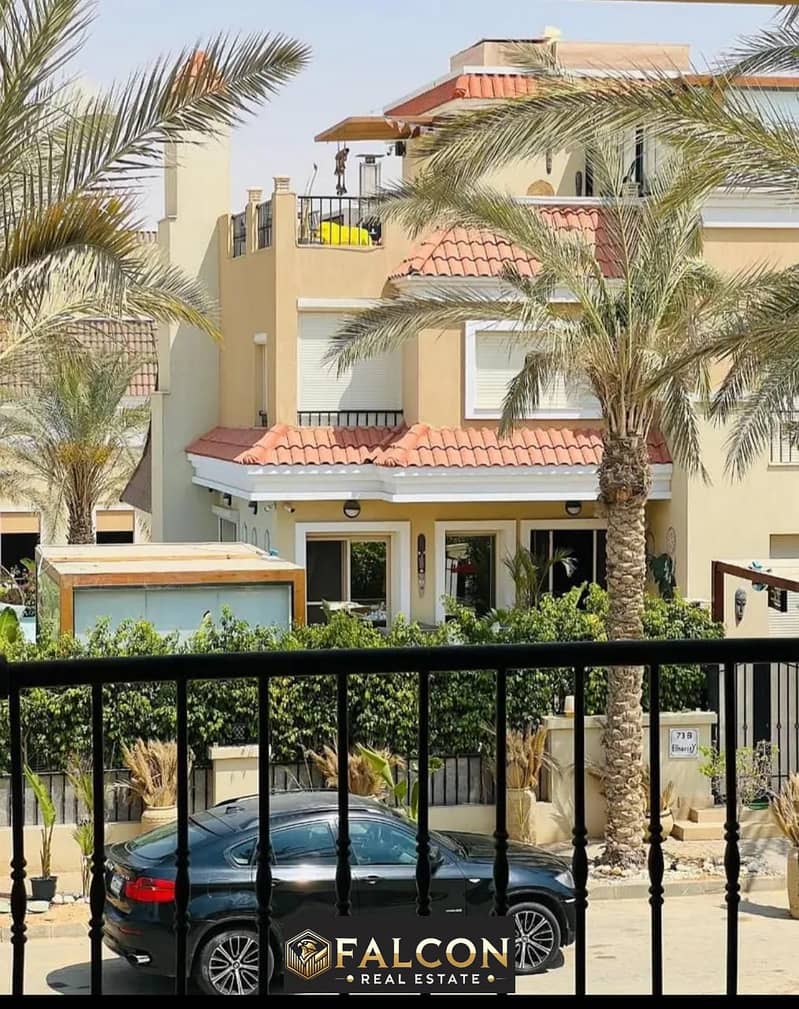 S villa with a 42% discount for sale in Butterfly Compound with a private garden, roof, and a distinctive sea view in front of Madinaty, Butterfly New 0