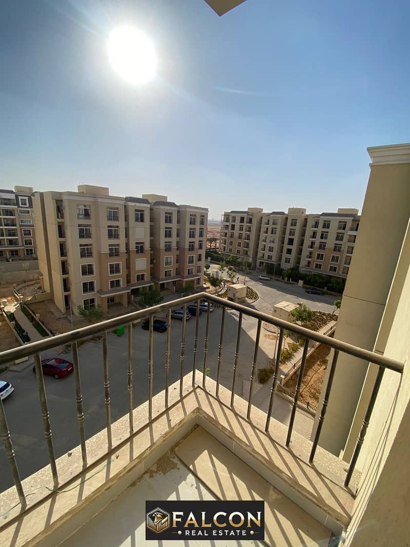 Apartment for sale ready to move with  view of the landscape in installments over 5 years in Sarai New Cairo Compound 0