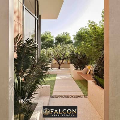 3 bedroom ground floor apartment with garden for sale in the first settlement in Taj City Compound