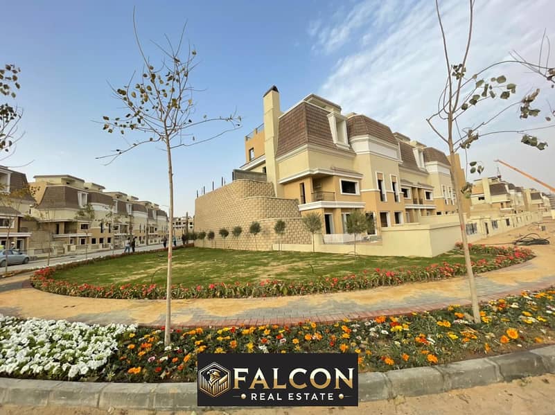 Town House S Villa With 42% cash discount,with a Prime view, on Central Park direct on Suez Road, in butterfly, in front of Madinaty Craft Zone 0