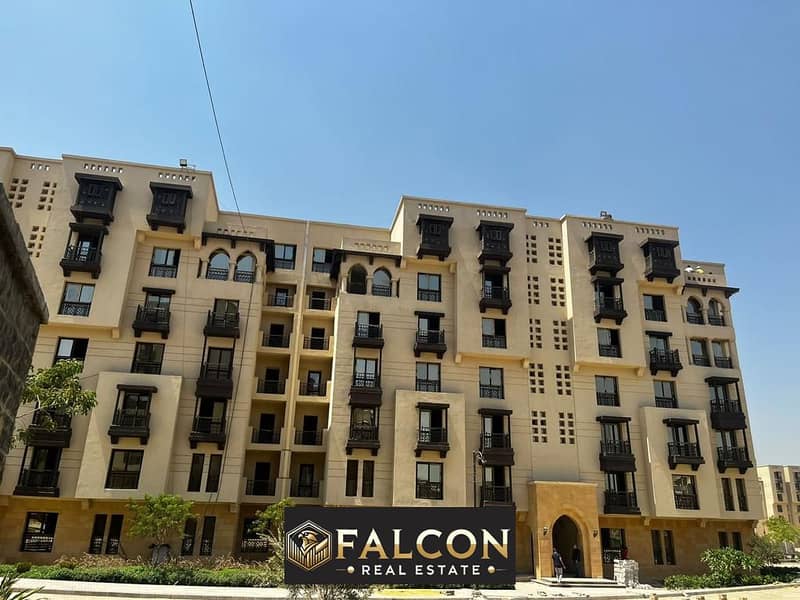 Apartment for sale, fully finished, Ready to Move, in Fustat City, Arabesque Compound, the first compound in downtown Cairo 0