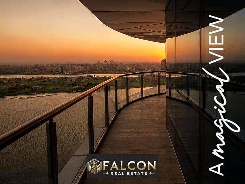 Apartment First row amazing Nile view with the highest investment return directly next to Hilton for sale with installments directly on Maadi Corniche 0