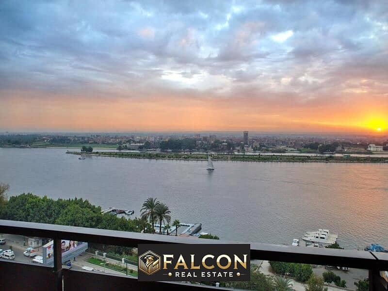 Premium Ready To Move Hotel Finishing Apartment Magical Nile View 100% Cornish Maadi For Sale In Nile Pearl With Installments 0