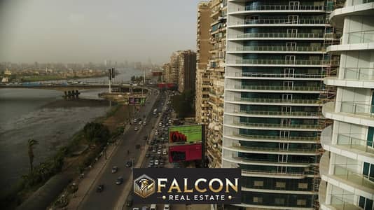 Apartment for sale (4 master rooms) directly on the Nile, 430 m, Maadi Corniche, Nile Pearl