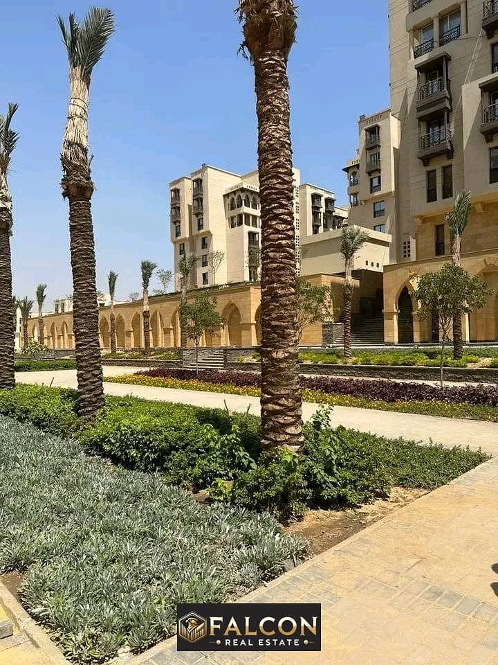 Apartment for sale in Fustat Compound, immediate receipt, fully finished, in installments over 12 years without interest 0