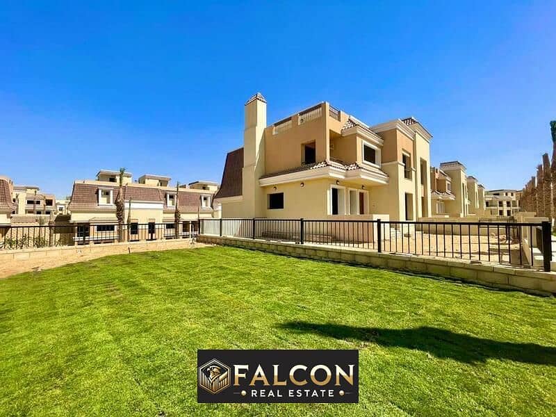 For sale, a villa next to Madinaty, with a down payment of 1.2 million, in Sarai, New Cairo 0