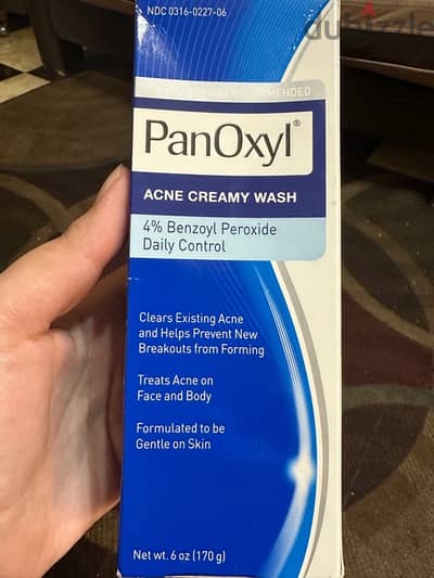 PanOxyl Antimicrobial Acne Creamy Wash, 4% Benzoyl Peroxide