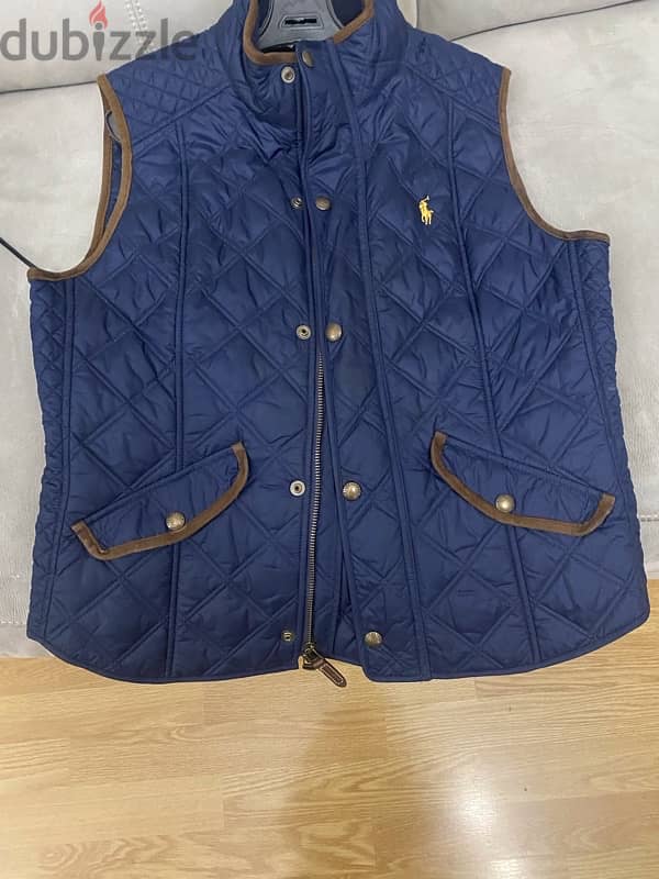 polo ralph blue vest 0