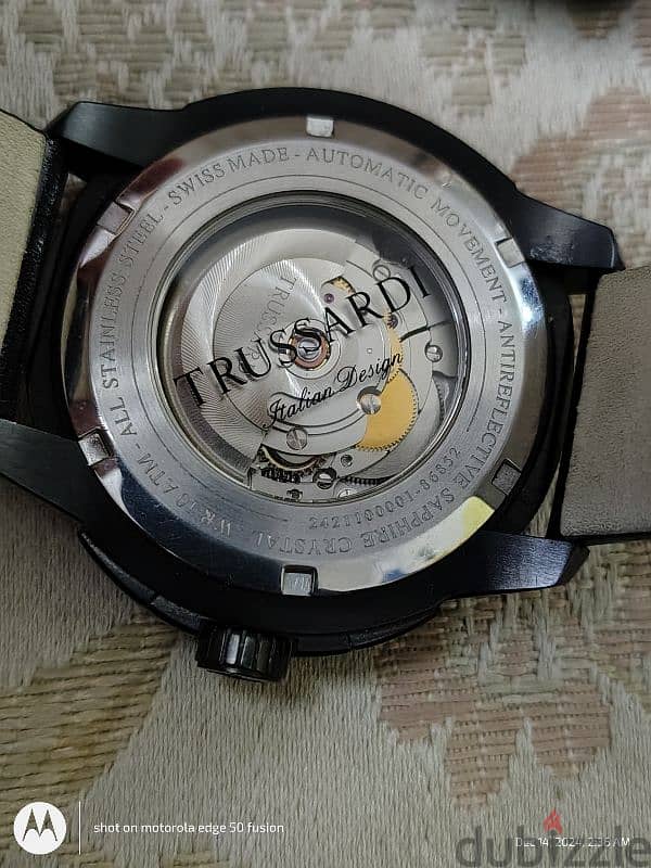 TRUSSARDI T01 AUTOMATIC  watch swiss madeساعة تروساردى سويسرى اوتوماتي 2