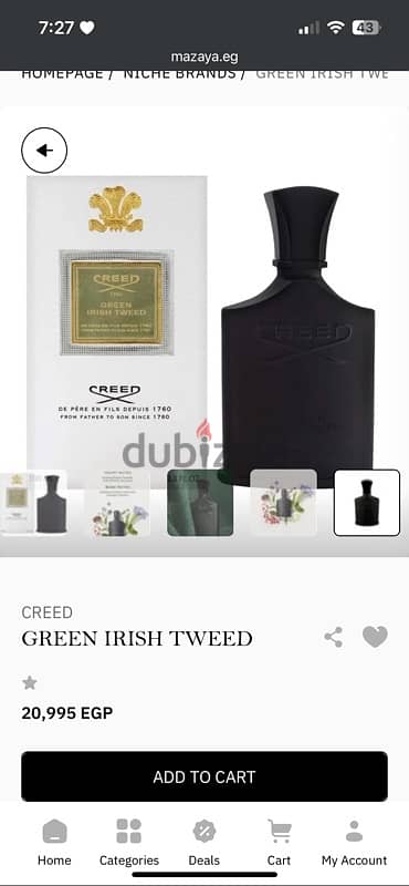 CREED-GREEN IRISH TWEED 0