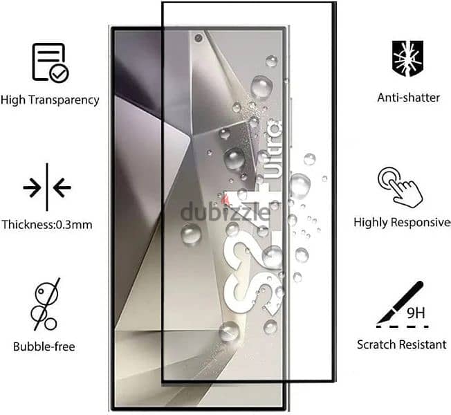 Screen Protector For Samsung S24 Ultra 9H HD Tempered Glass 6