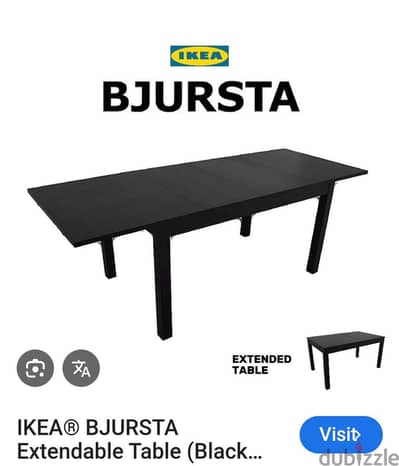 ترابيزة سفرة من ايكيا مع ٦ كراسي من IKEA مع باد اسفنج للكراسي