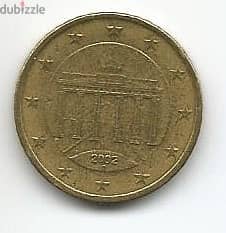 50 Euro Cent Of Year 2002 1