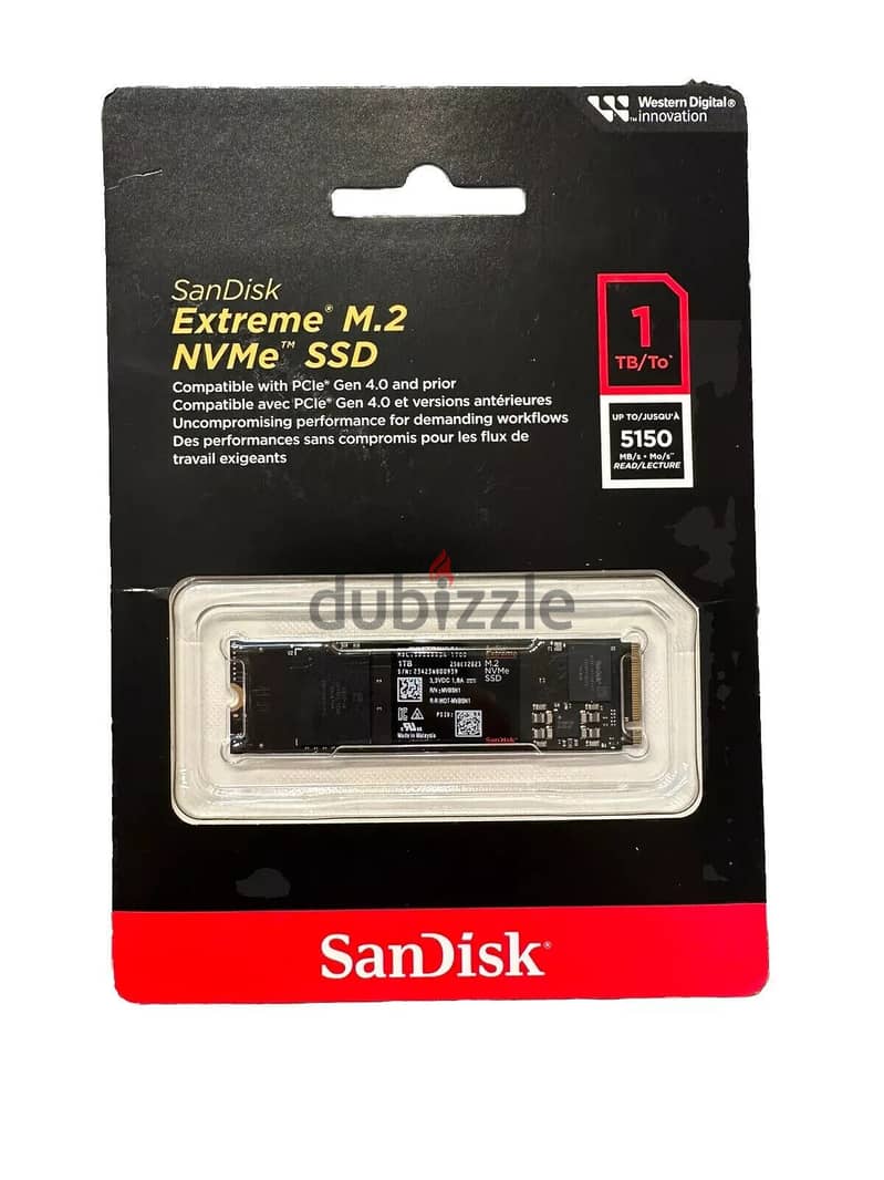 SanDisk 1TB PCIe NVMe Gen4 M2 Speeds up to 2000MB/s 0